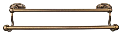 Edwardian Bath 24'' Double Towel Bar - Oval Backplate ED9GBZC German Bronze