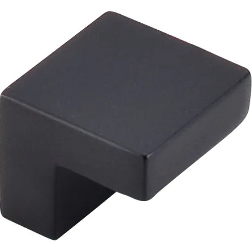 Nouveau III Square Knob 5/8'' cc M1165 Flat Black