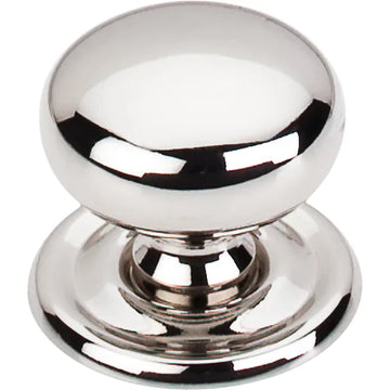 Asbury Victoria Knob 1 1/4'' backplate M1316 Polished Nickel
