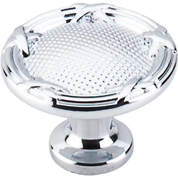 Edwardian Ribbon & Reed Knob 1 1/4'' M1618 Polished Chrome