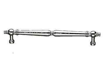 Asbury Appliance Pull 18'' cc M1794-18 Polished Nickel