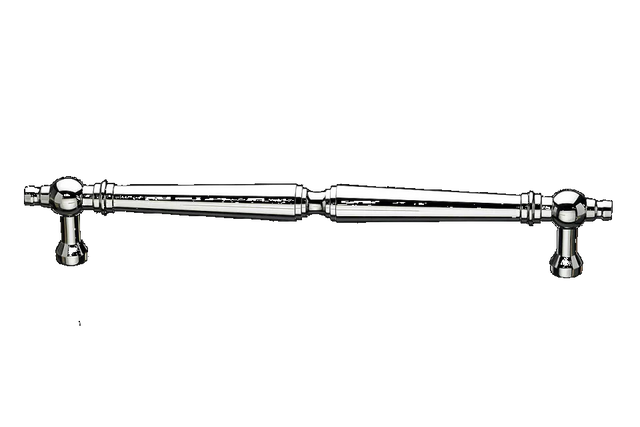 Asbury Appliance Pull 18'' cc M1794-18 Polished Nickel