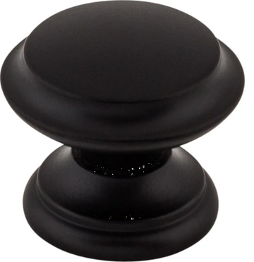 Dakota Flat Top Knob 1 3/8'' Flat Black M1875