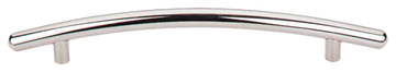 Nouveau Curved Bar Pull 6 5/16'' cc M1952 Polished Nickel
