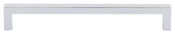 Nouveau III Square Bar Pull 7 9/16'' cc M2143 Polished Chrome