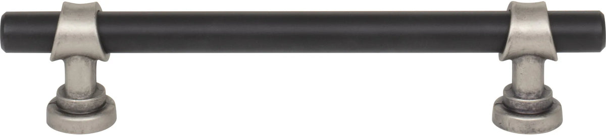 Dakota Bit Pull 5 1/16 Inch Flat Black and Pewter Antique M2718