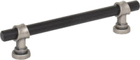 Dakota Bit Pull 5 1/16 Inch Flat Black and Pewter Antique M2718