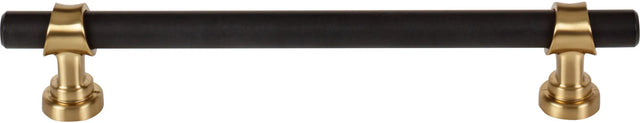 Dakota Bit Pull 6 5/16 Inch Flat Black and Honey Bronze M2728