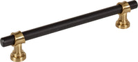 Dakota Bit Pull 6 5/16 Inch Flat Black and Honey Bronze M2728