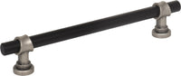 Dakota Bit Pull 6 5/16 Inch Flat Black and Pewter Antique M2730