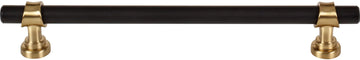Dakota Bit Pull 7 9/16 Inch Flat Black and Honey Bronze M2740