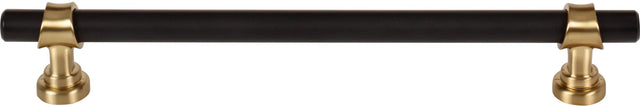 Dakota Bit Pull 7 9/16 Inch Flat Black and Honey Bronze M2740