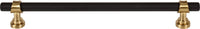 Dakota Bit Pull 8 13/16 Inch Flat Black and Honey Bronze M2752
