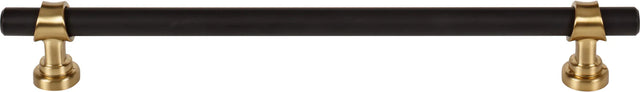 Dakota Bit Pull 8 13/16 Inch Flat Black and Honey Bronze M2752