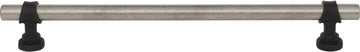 Dakota Bit Pull 8 13/16 Inch Pewter Antique and Flat Black M2755