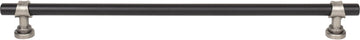 Dakota Bit Pull 12 Inch Flat Black and Pewter Antique M2766