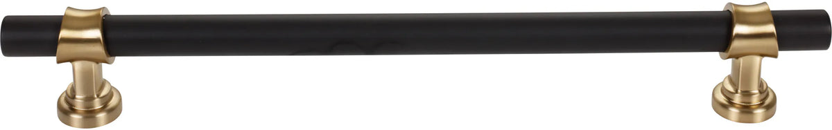 Dakota Bit Appliance Pull 12 Inch Flat Black and Honey Bronze M2776