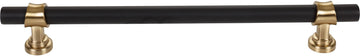 Dakota Bit Appliance Pull 12 Inch Flat Black and Honey Bronze M2776