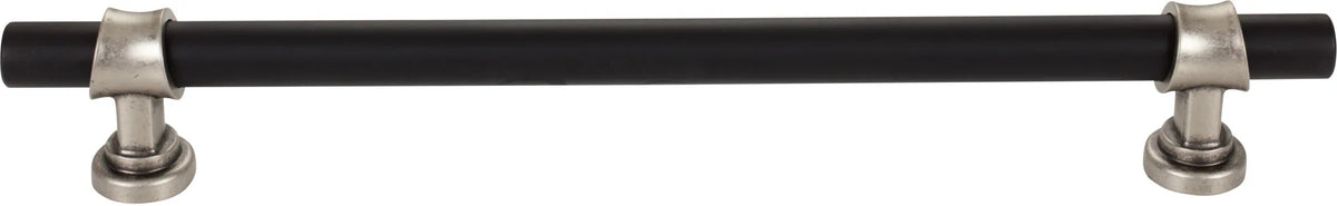 Dakota Bit Appliance Pull 18 Inch Flat Black and Pewter Antique M2790