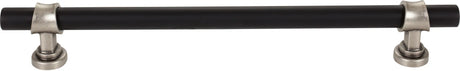 Dakota Bit Appliance Pull 18 Inch Flat Black and Pewter Antique M2790