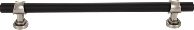 Dakota Bit Appliance Pull 18 Inch Flat Black and Pewter Antique M2790