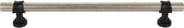 Dakota Bit Appliance Pull 18 Inch Pewter Antique and Flat Black M2791