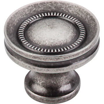 Somerset II Button Faced Knob 1 1/4'' M294 Antique Pewter