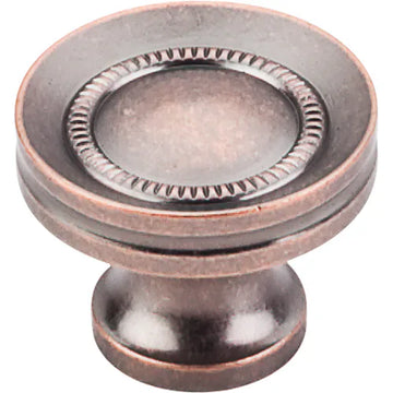 Somerset II Button Faced Knob 1 1/4'' M297 Antique Copper