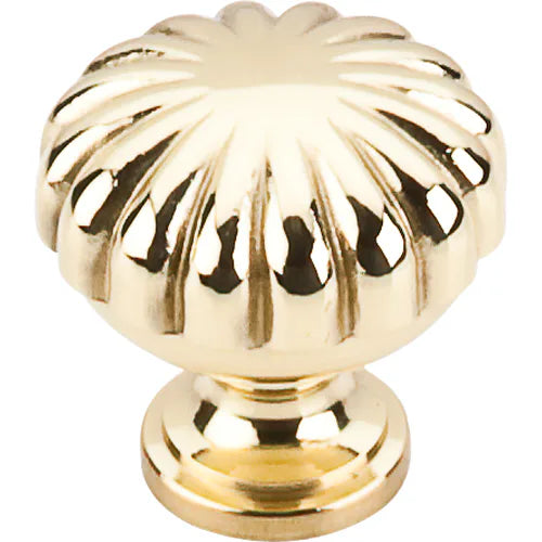 Somerset II Melon Knob 1 1/4'' M320 Polished Brass