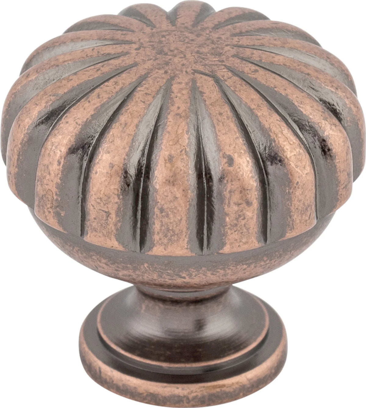 Somerset II Melon Knob 1 1/4 Inch Antique Copper TPK-M323
