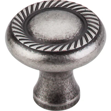 Somerset II Swirl Cut Knob 1 1/4'' M329 Antique Pewter
