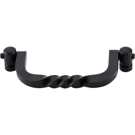 Normandy Twist Drop Pull 3 3/4'' cc M644 Patina Black