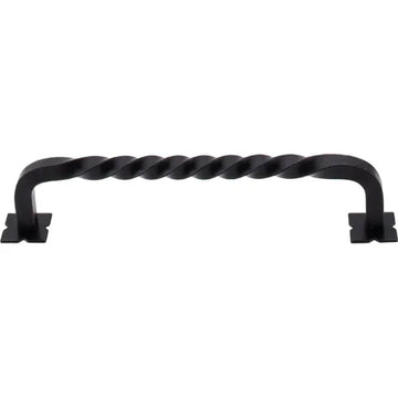 Normandy Square Twist D-pull backplates 6'' cc M737 Patina Black