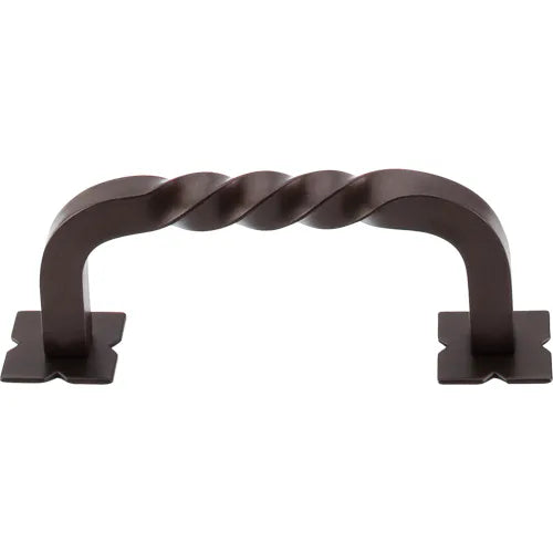 Normandy Square Twist D-pull backplates 3'' cc M783
