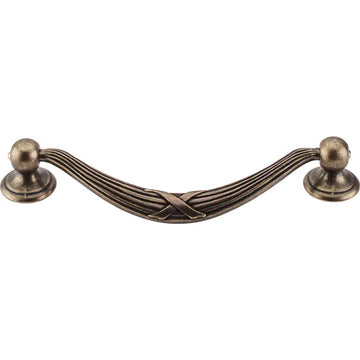 Edwardian Ribbon & Reed Drop Pull 5 1/16'' cc M933 German Bronze