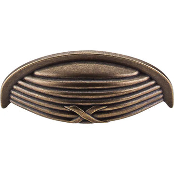 Edwardian Ribbon & Reed Cup Pull 3'' cc M939 German Bronze