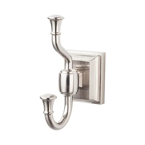 Stratton Bath Double Hook STK2BSN Brushed Satin Nickel
