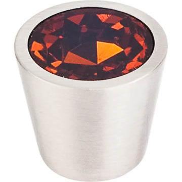Wine Crystal Center Knob 3/4''   TK134