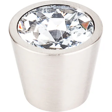 Clear Crystal Center Knob 3/4''   TK136