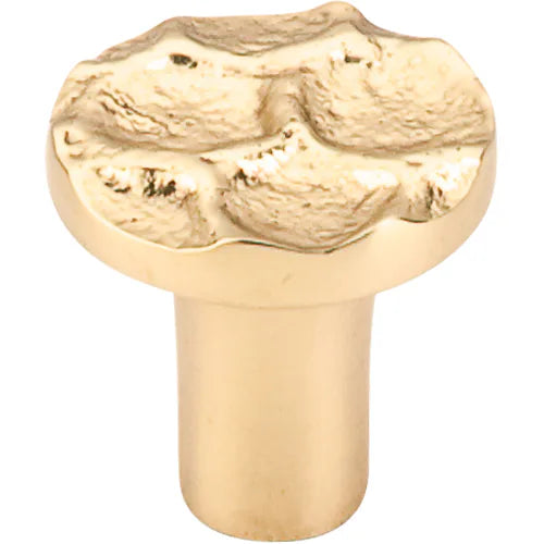 Cobblestone Round Knob Small 1 1/8'' TK295BR Brass