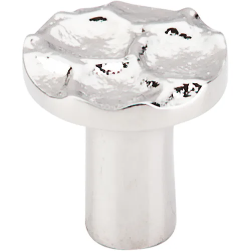 Cobblestone Round Knob Small 1 1/8'' TK295PN Polished Nickel