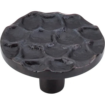 Cobblestone Round Knob Large 1 15/16'' TK297CB Coal Black