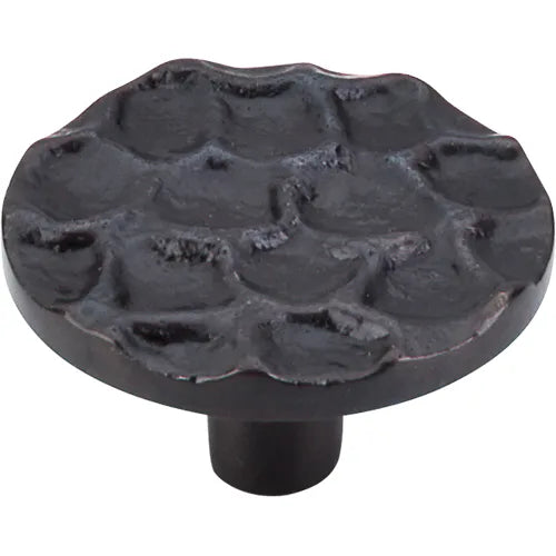Cobblestone Round Knob Large 1 15/16'' TK297CB Coal Black