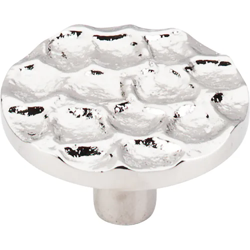 Cobblestone Round Knob Large 1 15/16'' TK297PN Polished Nickel