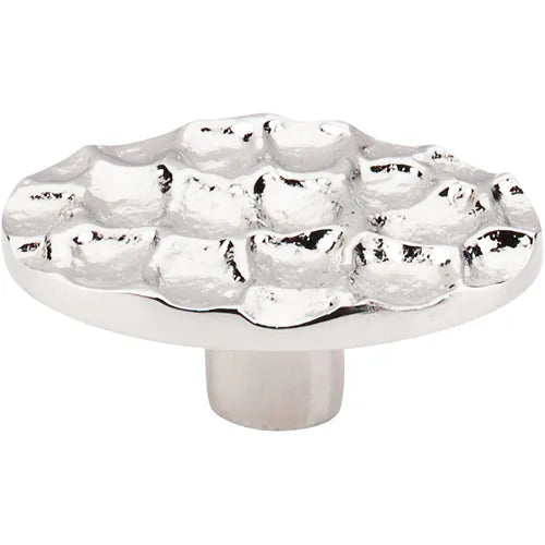 Cobblestone Oval Knob Large 2 5/8'' TK299PN Polished Nickel