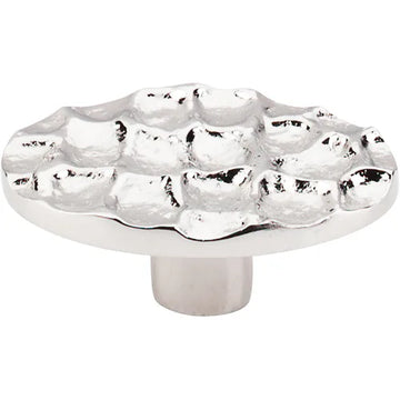 Cobblestone Oval Knob Large 2 5/8'' TK299PN Polished Nickel