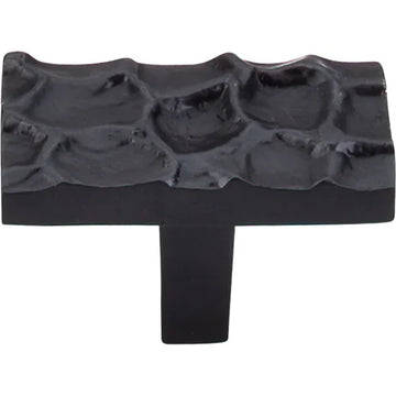 Cobblestone Rectangle Knob 1 7/8'' TK303CB Coal Black