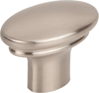 Ellis Julian Oval Knob 1 1/4'' Brushed Satin Nickel