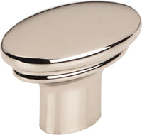 Ellis Julian Oval Knob 1 1/4'' Polished Nickel