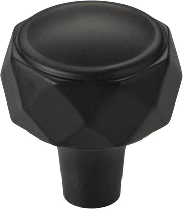 Regent's Park Kingsmill Knob 1 1/4 Inch Flat Black TK3080BLK